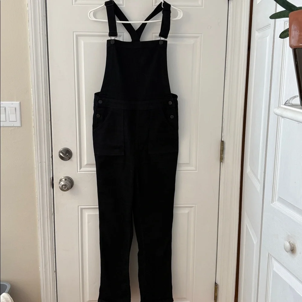 Madewell Denim Cross Back Overalls sz large